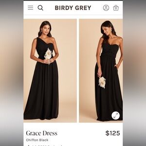 Birdy Grey Grace Convertible Dress, Black, Size Large